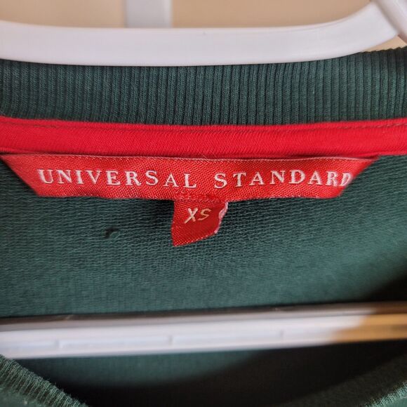 Universal Standard Women's XS Equator Crew Sweatshirt Pullover Green Size - Picture 6 of 9